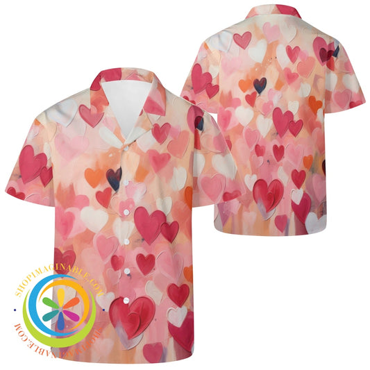 Valentine Loves Hawaiian Casual Shirt 2Xs