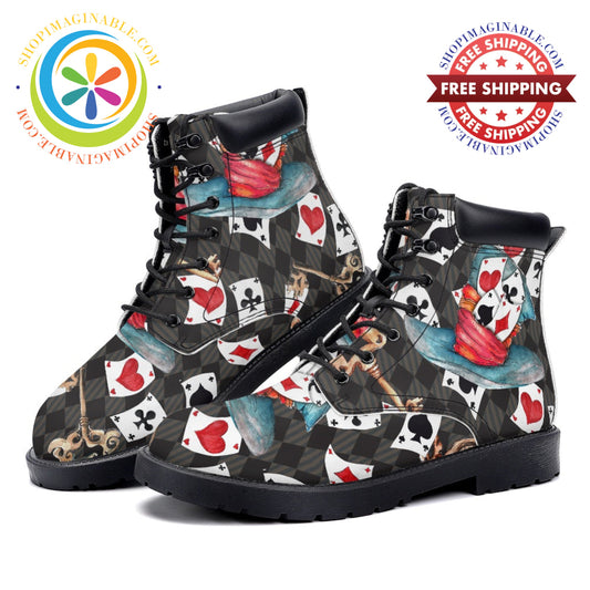 Very Alice - Leather Martin Boots white / 36