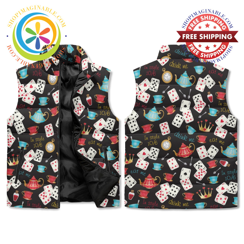 Very Alice Unisex Zip Up Puffer Vest M