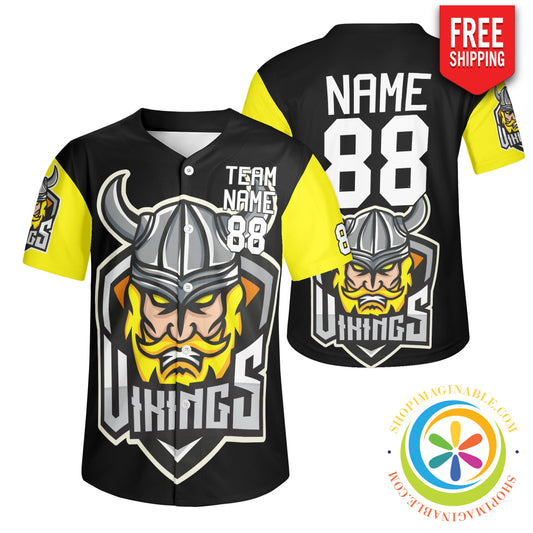 Vikings Unisex Baseball Jersey S