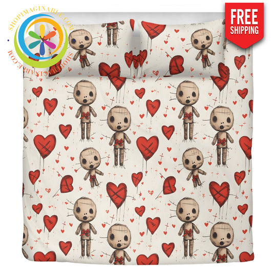 Voodoo Love 3 Pc Bedding Set Beige / Us Twin