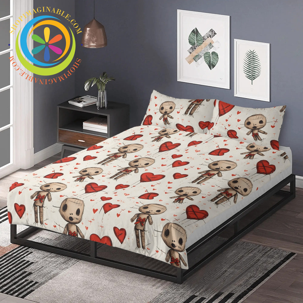 Voodoo Love 3 Pc Bedding Set Black / Us Twin