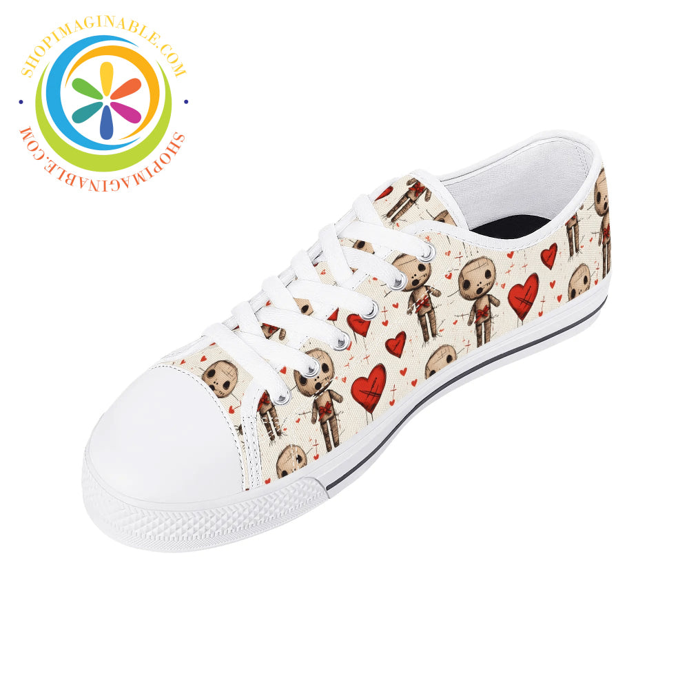 VooDoo Love Ladies Low Top Canvas Shoes-ShopImaginable.com