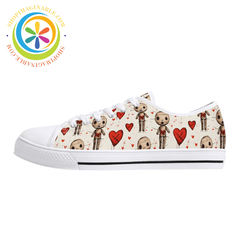 VooDoo Love Ladies Low Top Canvas Shoes-ShopImaginable.com