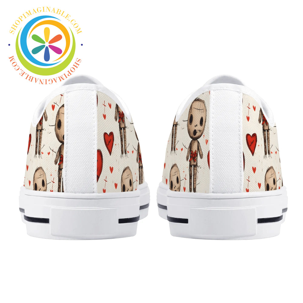 VooDoo Love Ladies Low Top Canvas Shoes-ShopImaginable.com