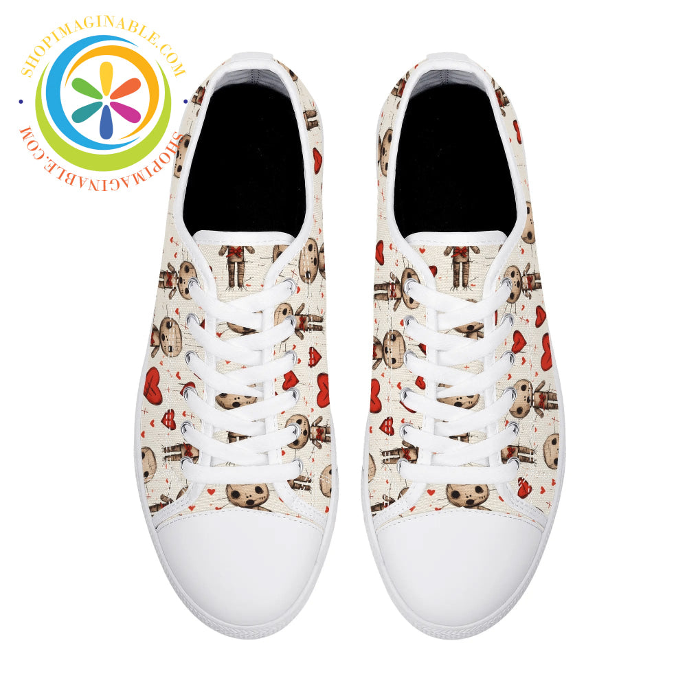 VooDoo Love Ladies Low Top Canvas Shoes-ShopImaginable.com