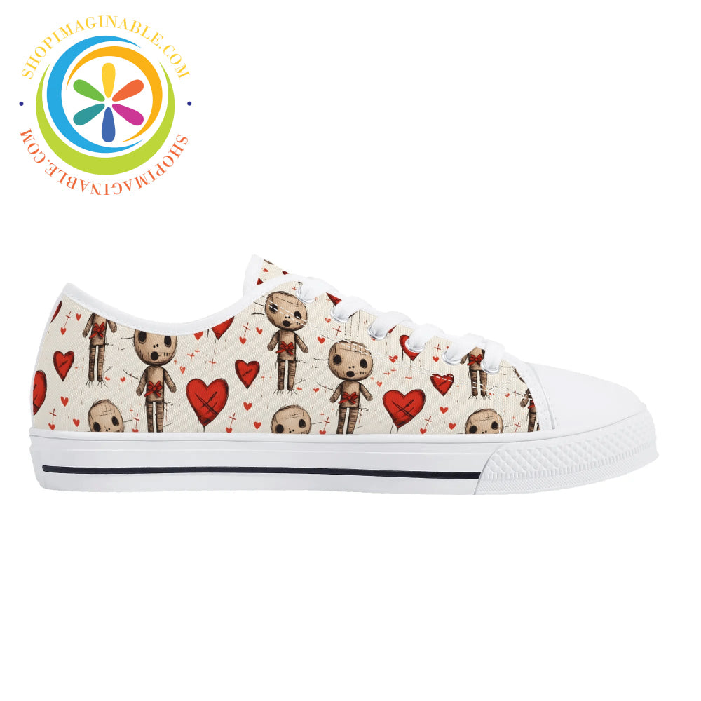 VooDoo Love Ladies Low Top Canvas Shoes-ShopImaginable.com