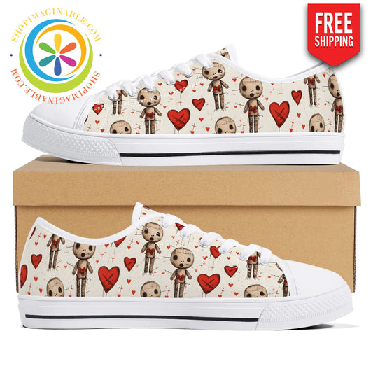 VooDoo Love Ladies Low Top Canvas Shoes-ShopImaginable.com