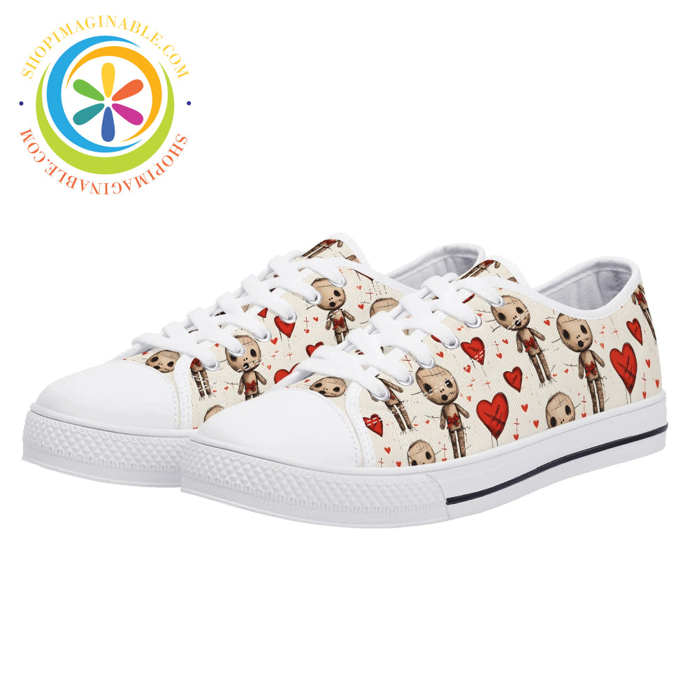 VooDoo Love Ladies Low Top Canvas Shoes-ShopImaginable.com