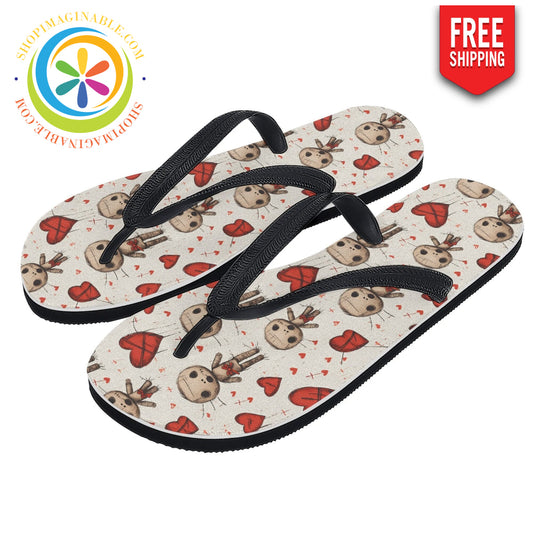 VooDoo Love Men's & Ladies Flip-Flops-ShopImaginable.com