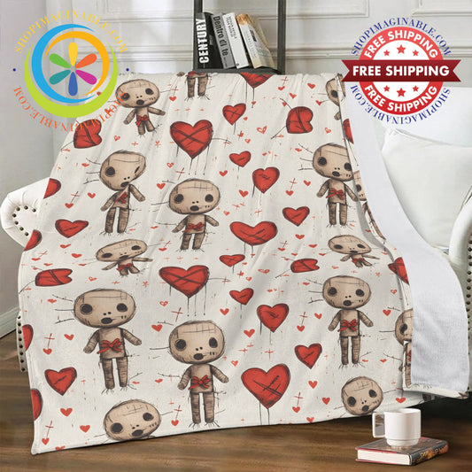 Voodoo Love Soft Premium Fleece Blanket XS