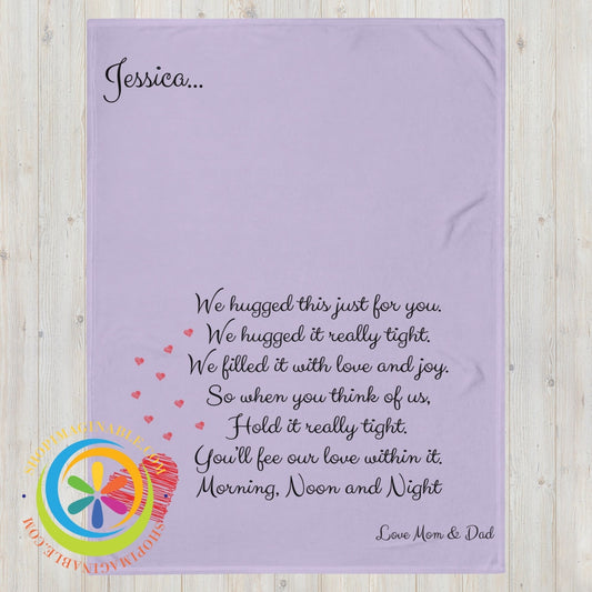 We Hugged This Just For You - Personalized Throw Blanket 60×80