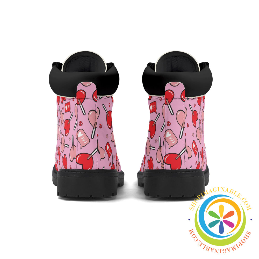 Whimsical Hearts Womens Boots