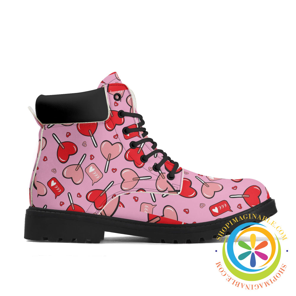 Whimsical Hearts Womens Boots