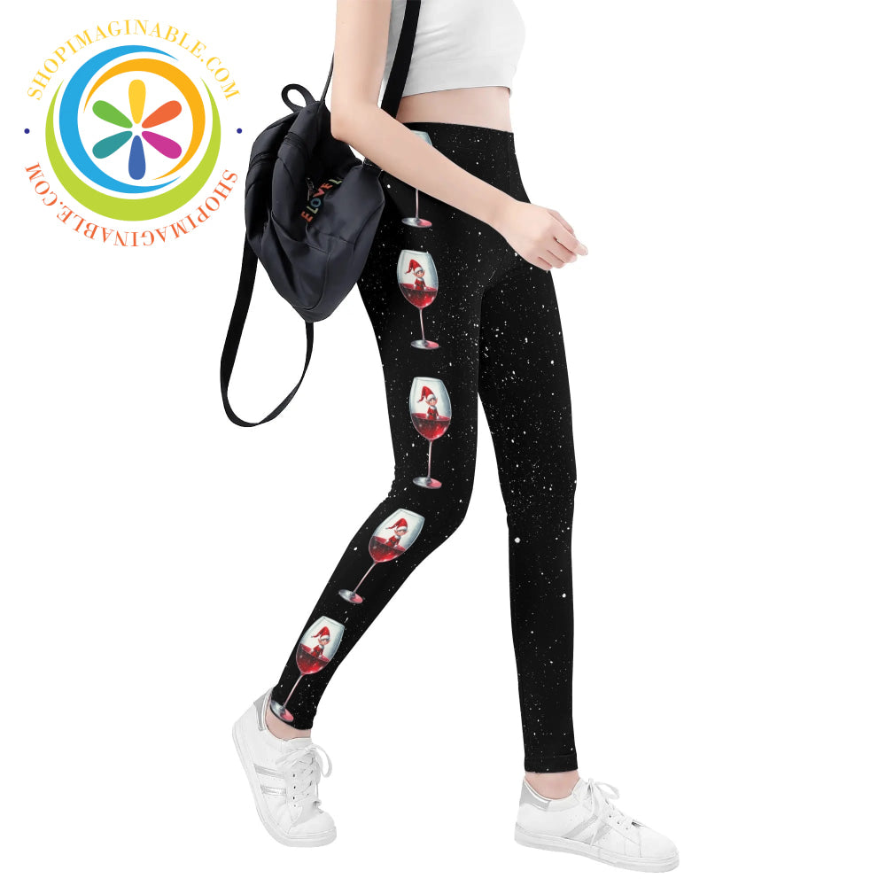 Winter Wine Leggings Yoga Pants