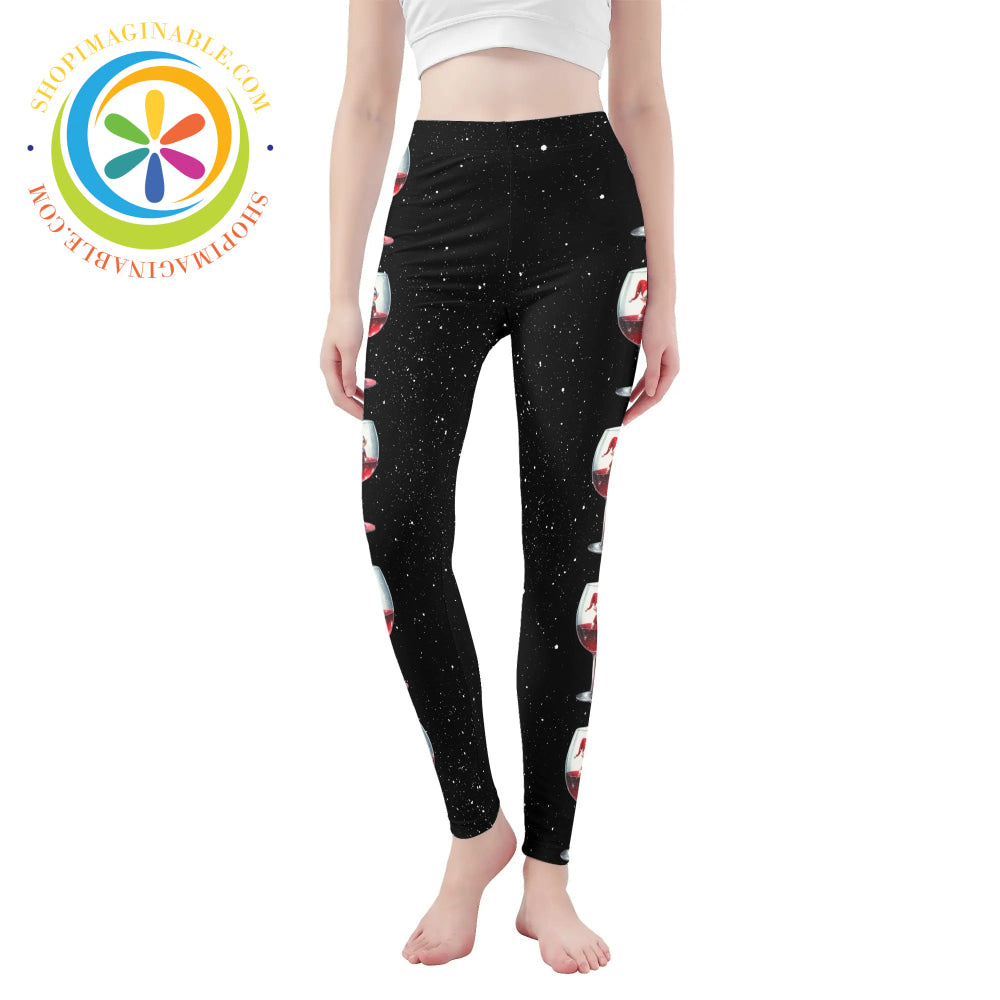 Winter Wine Leggings Yoga Pants