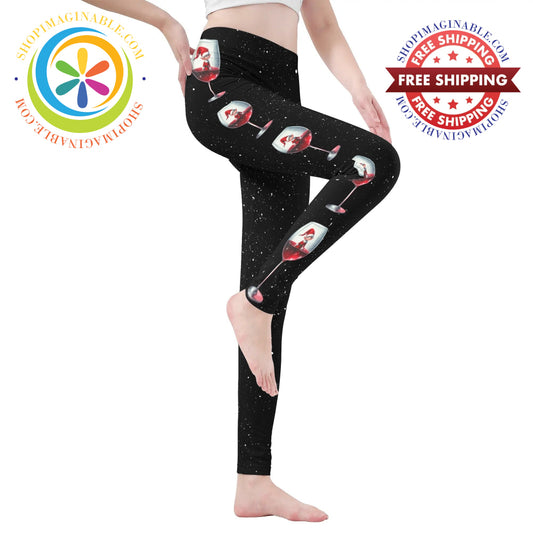 Winter Wine Leggings Yoga Pants Xs