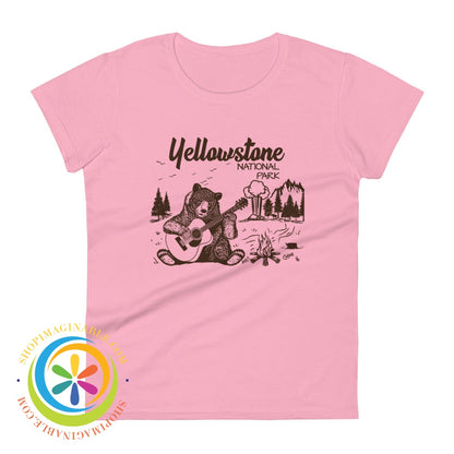 Yellowstone National Park Womens T-Shirt Charity Pink / S T-Shirt