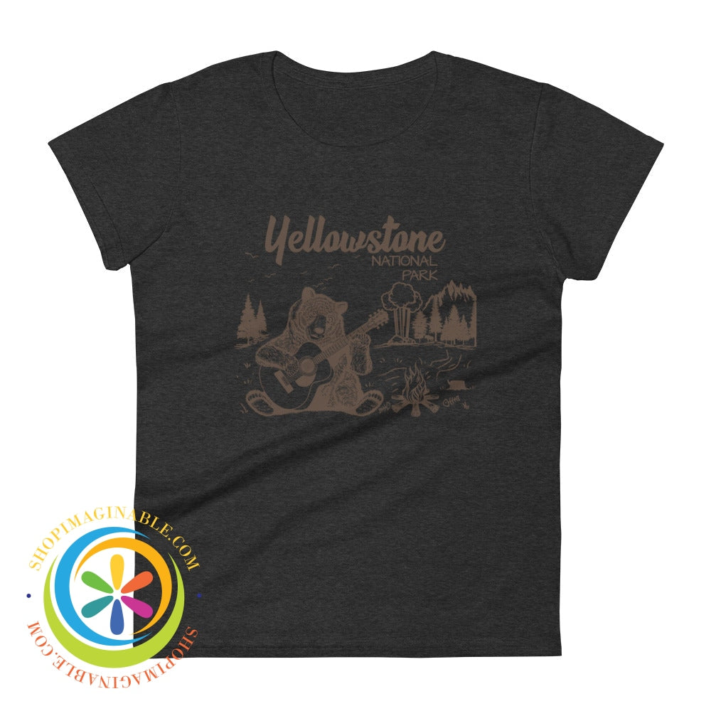 Yellowstone National Park Womens T-Shirt Heather Dark Grey / S T-Shirt