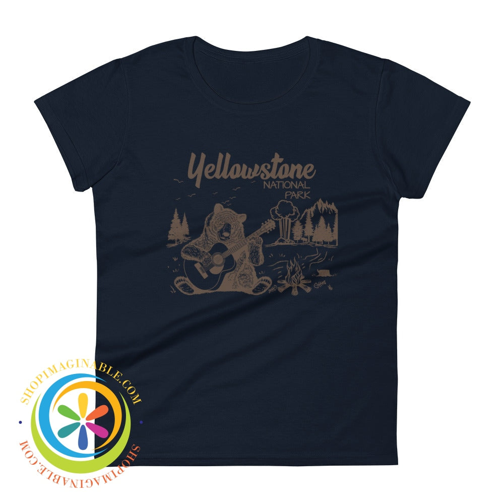 Yellowstone National Park Womens T-Shirt Navy / S T-Shirt