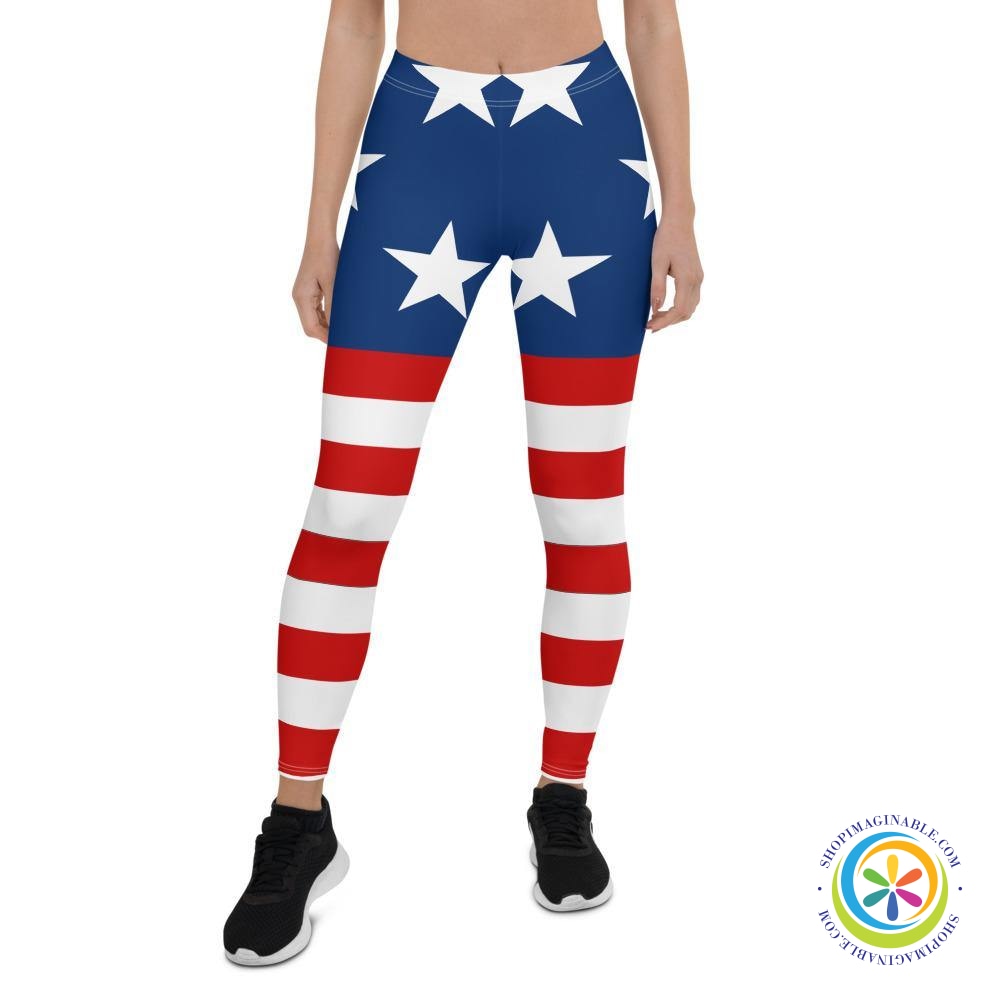 American Patriot 4th of July Leggings-ShopImaginable.com