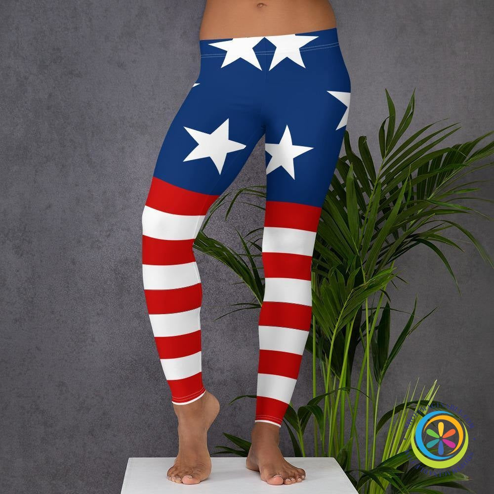 American Patriot 4th of July Leggings-ShopImaginable.com