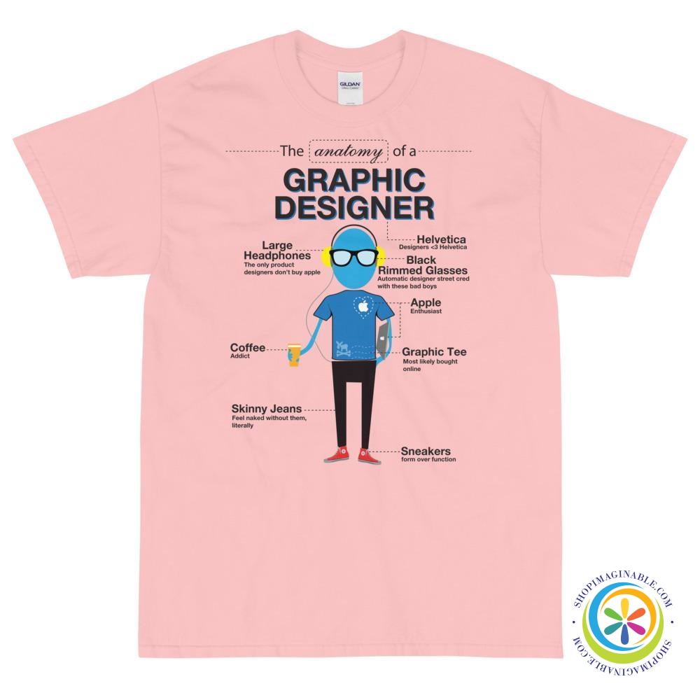 Anatomy Of A Graphic Designer Unisex T-Shirt-ShopImaginable.com