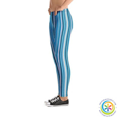 Anything But Basic Blue Line Full Length Leggings-ShopImaginable.com