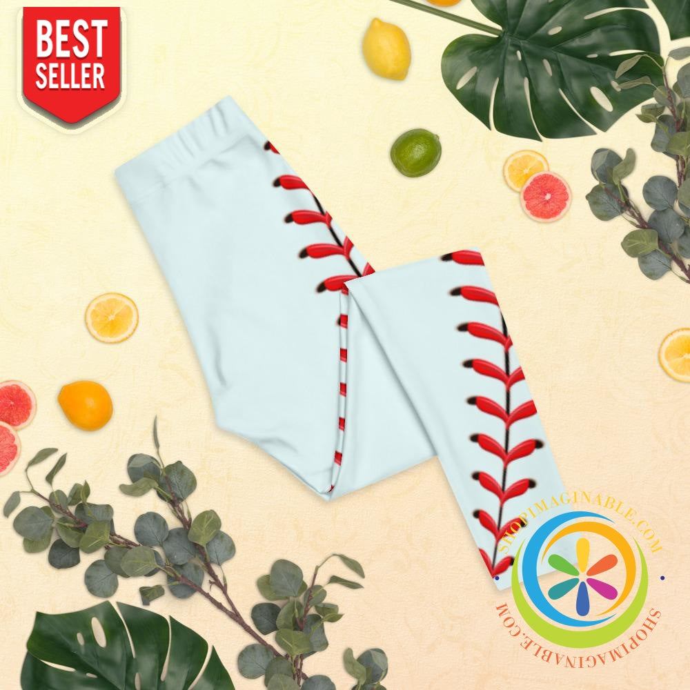 Baseball Stitch Full Length Leggings-ShopImaginable.com