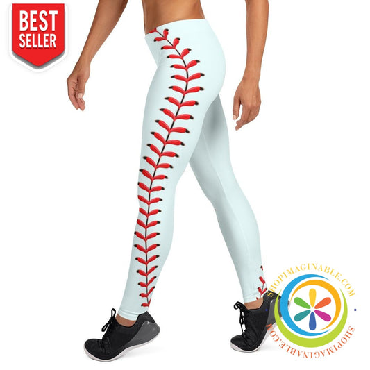 Baseball Stitch Full Length Leggings-ShopImaginable.com