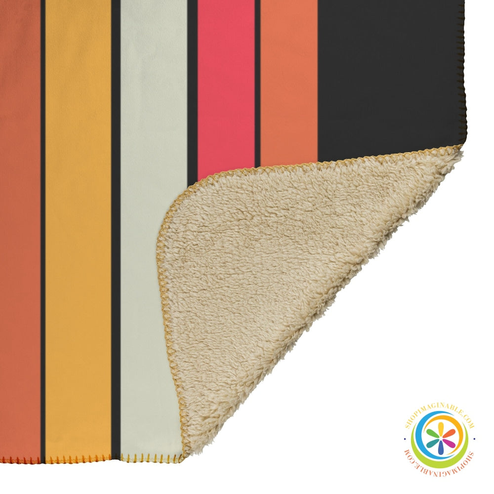 Basketball Striped Blanket 50X60 / Sherpa Home Goods