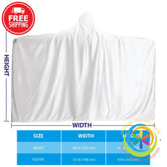 Bewitched Crescent Moon Hooded Blanket - Aop