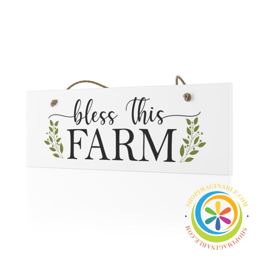 Bless This Farm Ceramic Wall Sign