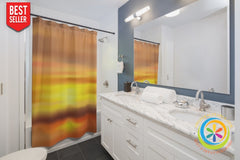 Blurred Sunset Shower Curtain Home Decor