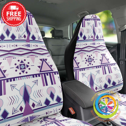 Boho Chic Bohemian Aztec Car Seat Covers Pair-ShopImaginable.com