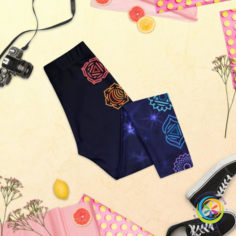 Bold Chakra Capri Leggings-ShopImaginable.com
