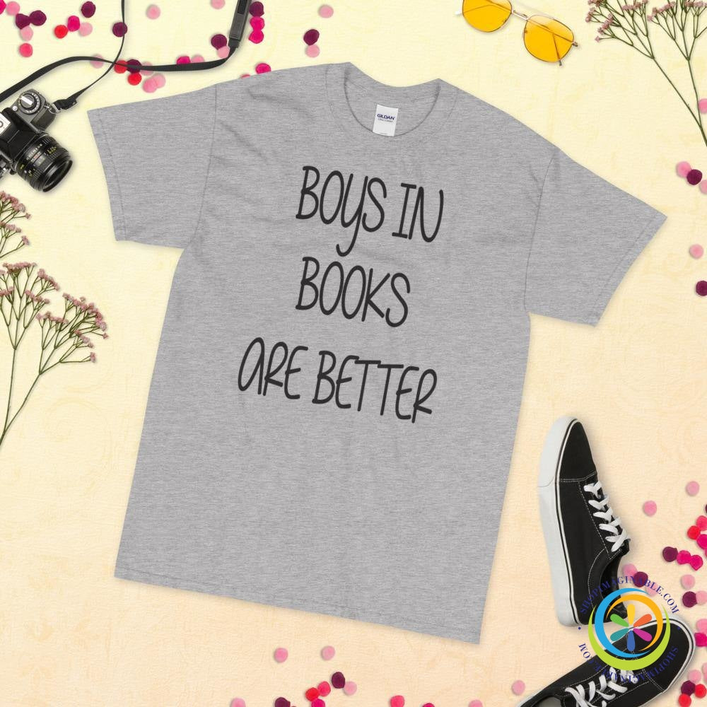 Boys In Books Are Better Unisex T-Shirt-ShopImaginable.com