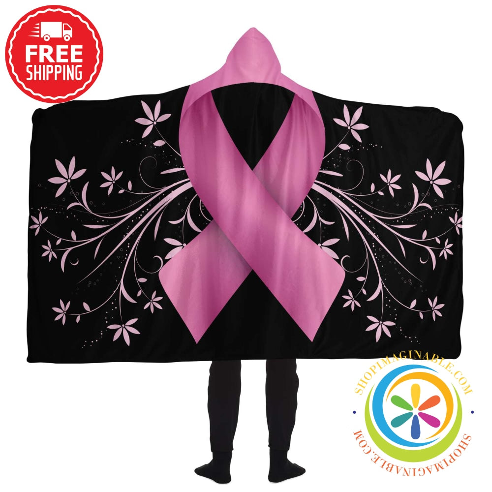 Breast Cancer Awareness Hooded Blanket - Aop