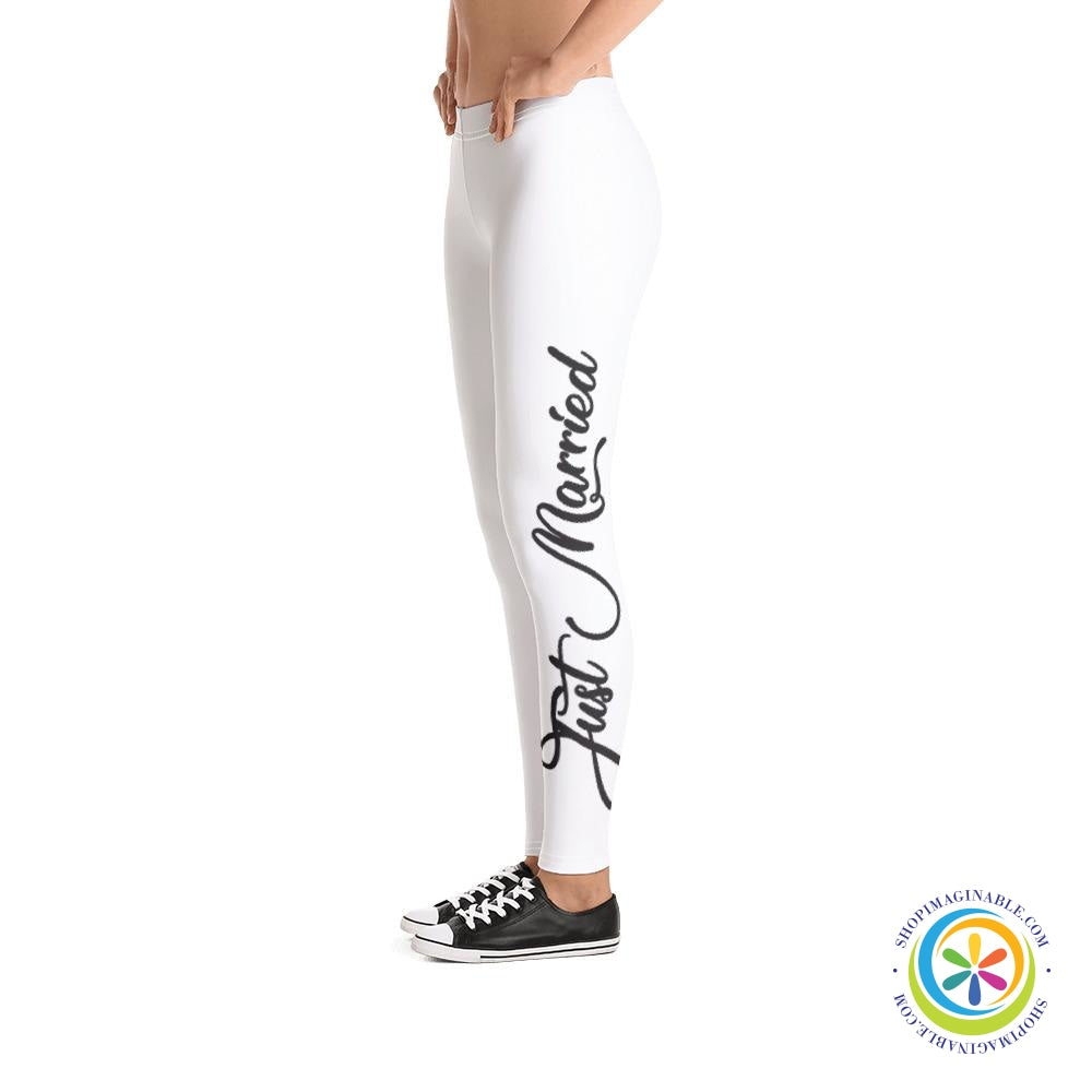 Bride ~ Just Married Leggings-ShopImaginable.com