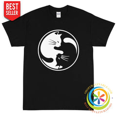 Cat Lover's Yin Yang Unisex T-Shirt-ShopImaginable.com