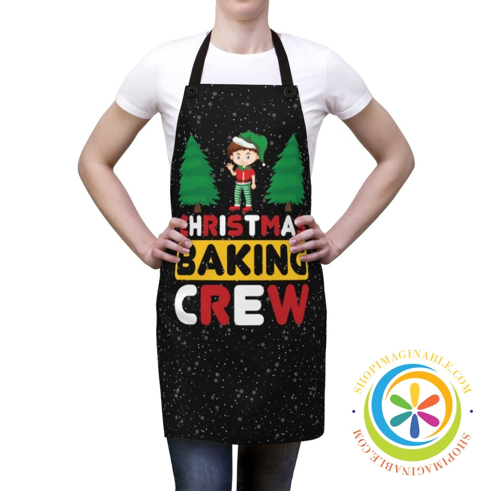 Christmas Baking Crew Black Apron Accessories
