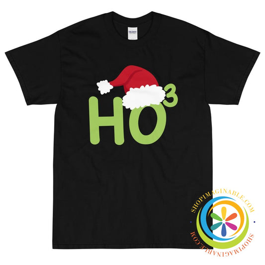 Christmas Ho to the Power of 3 Funny Unisex T-Shirt-ShopImaginable.com