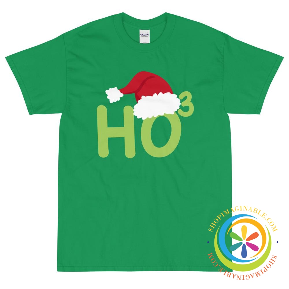 Christmas Ho to the Power of 3 Funny Unisex T-Shirt-ShopImaginable.com