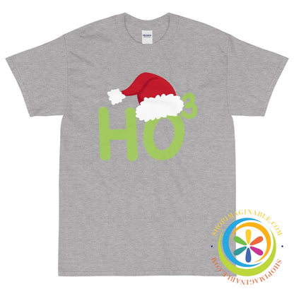 Christmas Ho to the Power of 3 Funny Unisex T-Shirt-ShopImaginable.com