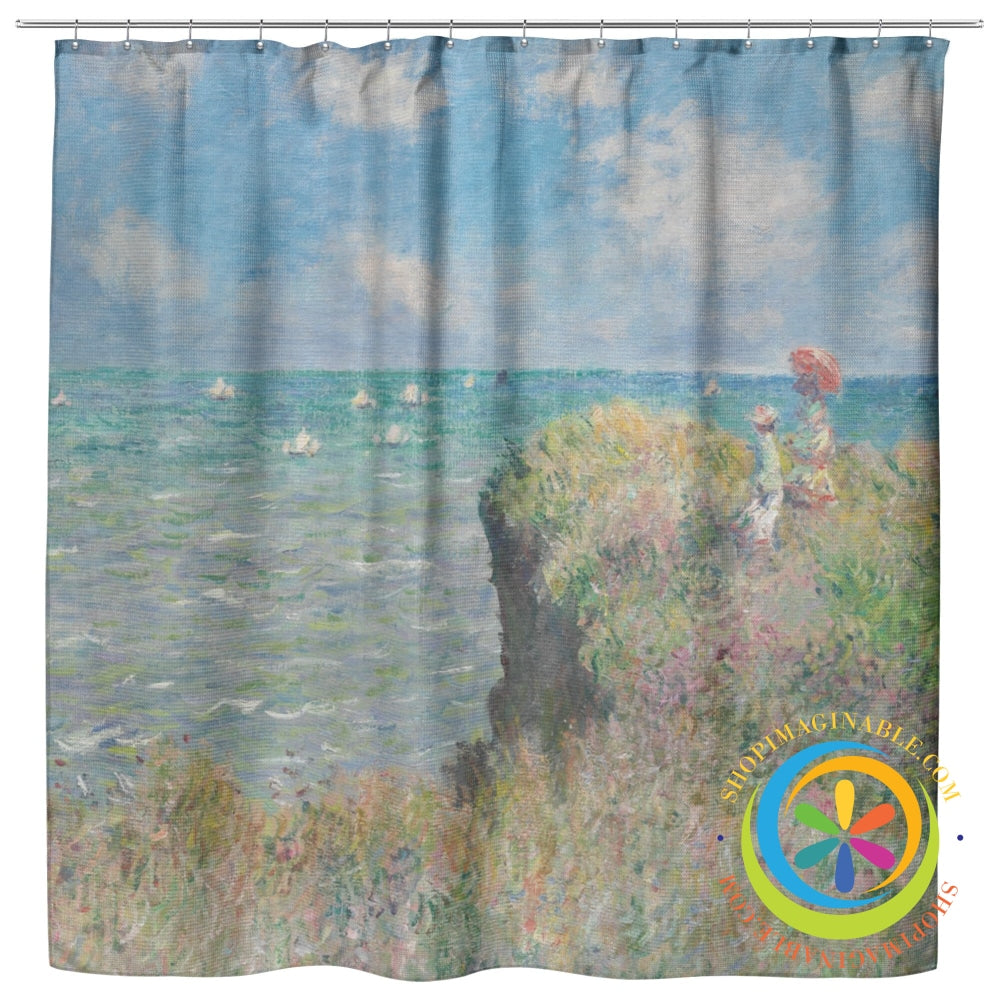 Claude Monet Cliff Walk At Pourville Oxford Shower Curtain Home Goods