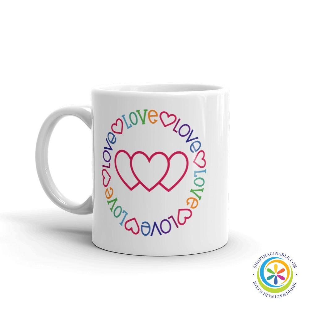 Colorful Circle Of Love Coffee Cup Mug-ShopImaginable.com