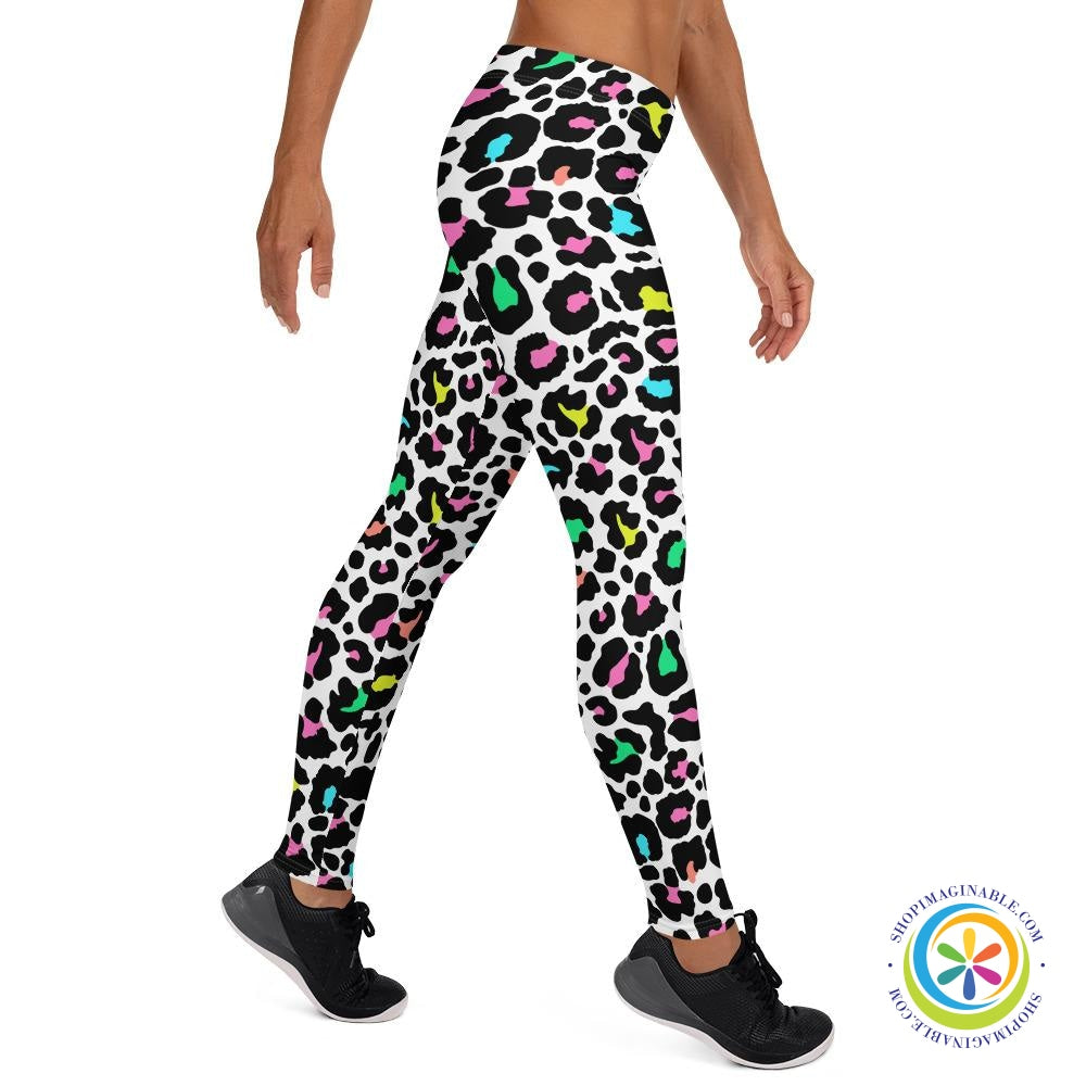 Colorful Classic Leopard Print Leggings-ShopImaginable.com