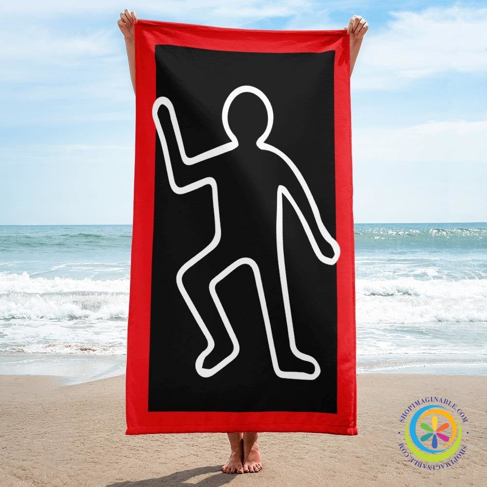 CSI Dead Body Beach Bath Towel-ShopImaginable.com