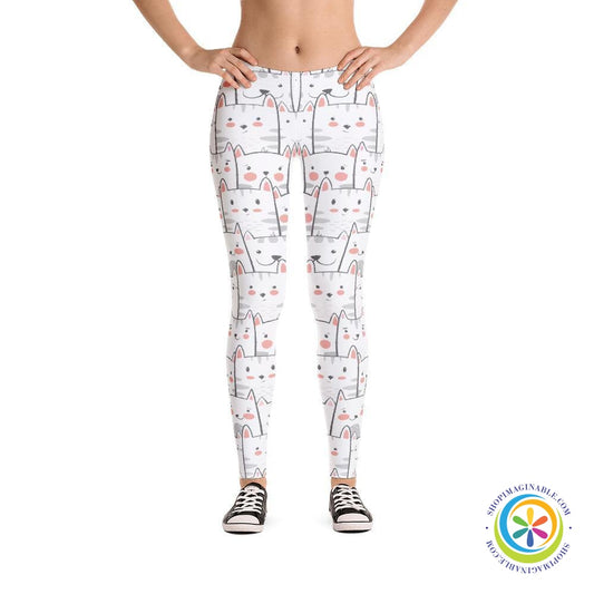 Cute Peek A Boo Cats Full Length Leggings-ShopImaginable.com