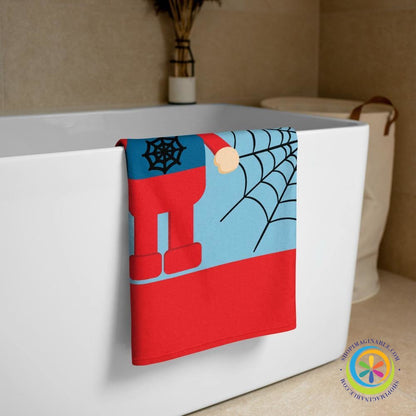 Cute Personalized Spiderman Character Beach - Bath Towel-ShopImaginable.com